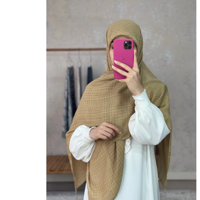 روسری نخ لنین خردلی
