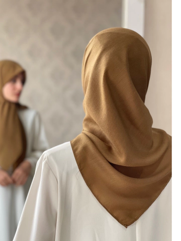 روسری نخی شتری قواره 100