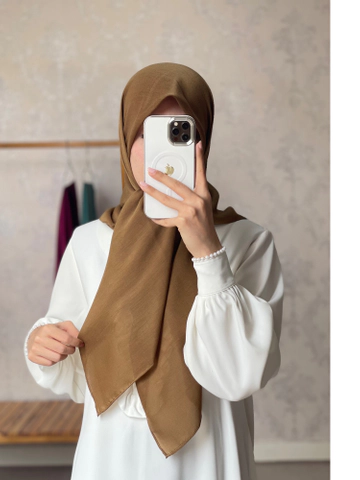 روسری نخی شتری قواره 100