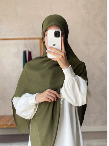 روسری نخ دنیز حنایی