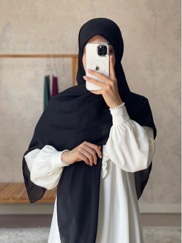 روسری نخ دنیز مشکی
