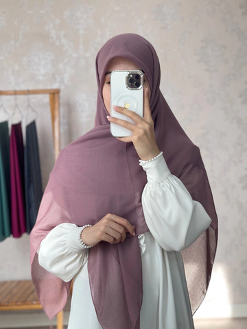 روسری سوپرنخ ساده پوست پیازی