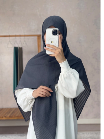 روسری وال نخی راه راه نوک‌مدادی