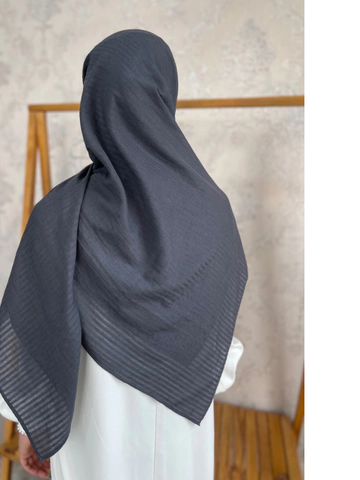 روسری وال نخی راه راه نوک‌مدادی