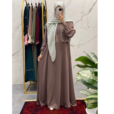 عبای حنا رنگ موکا