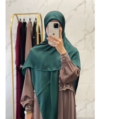 روسری کریستال وارداتی سبز زمردی