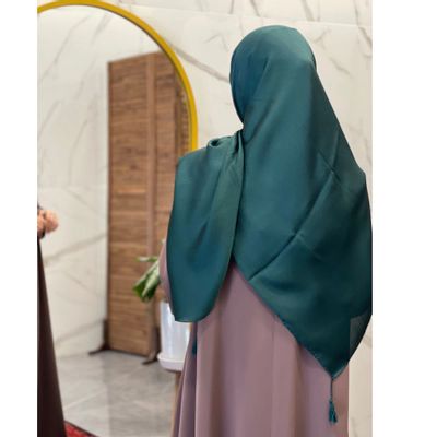 روسری کریستال وارداتی سبز زمردی
