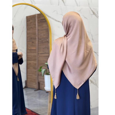 روسری کریستال وارداتی طلایی