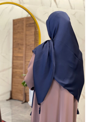 روسری کریستال وارداتی سرمه ای