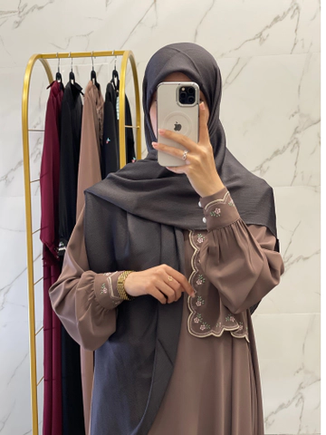 روسری کریستال وارداتی نوک‌مدادی تیره