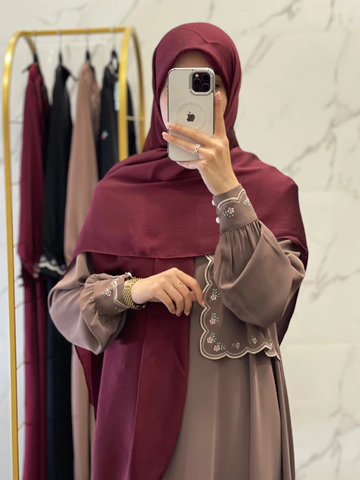 روسری کریستال وارداتی زرشکی