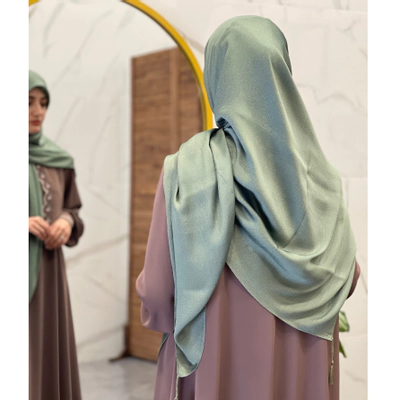 روسری کریستال وارداتی سبز پاستیلی