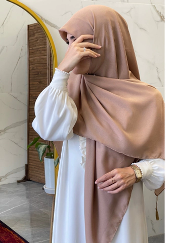 روسری نخ دنیز کرم پنککی