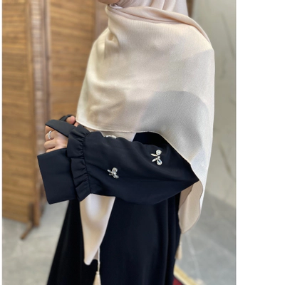 روسری کریستال وارداتی کرم روشن