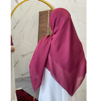 روسری نخ دنیز آلبالویی