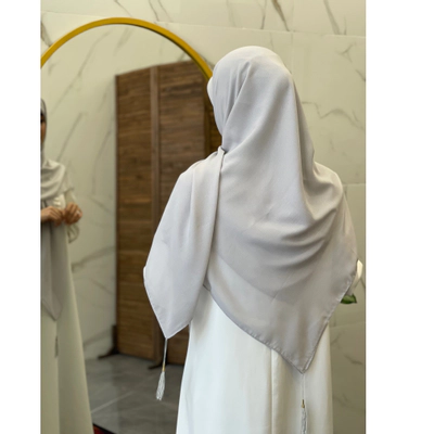 روسری نخ دنیز طوسی روشن