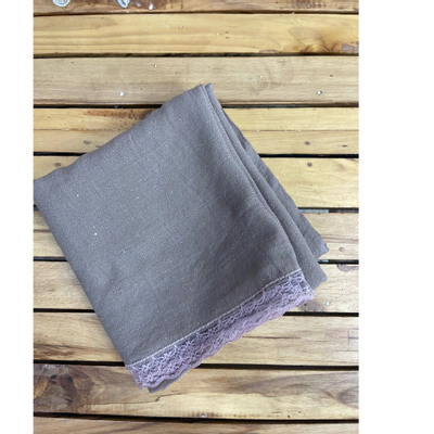 روسری وال اسلپ اکلیلی نسکافه ای تیره