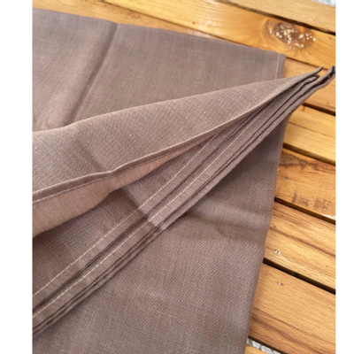 روسری نخی ساده نسکافه ای