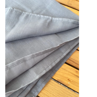 روسری نخی ساده طوسی