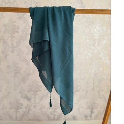 روسری نخ پنبه چهارفصله سبز کله غازی