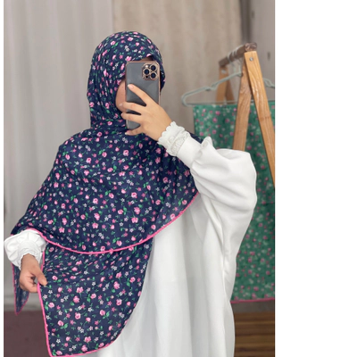 روسری نخی سوپر کرپ (نخ پنبه)