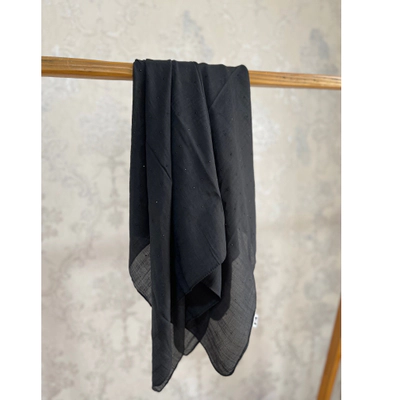 روسری نخ اسلپ نگین مشکی