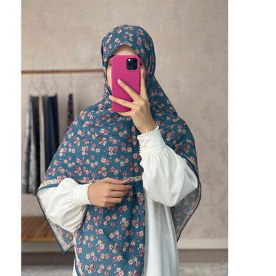 روسری نخ گارزا گل ریز