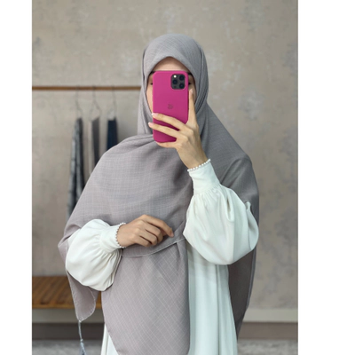 روسری اقتصادی طوسی فیلی