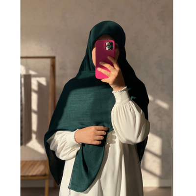 روسری اقتصادی سبز کله غازی تیره