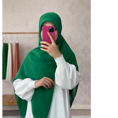 روسری نخی کولردار سبز سیدی
