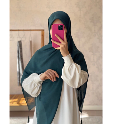 روسری نخی کولردار سبز کله غازی