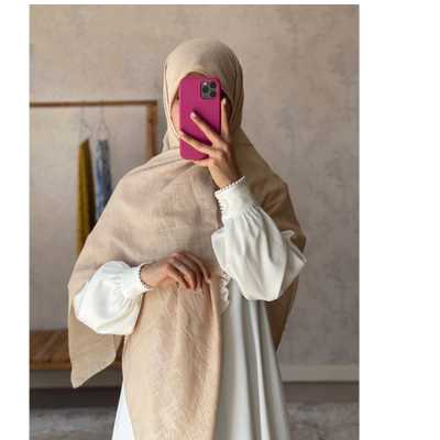 روسری نخ وال اسلپ پتینه کرم