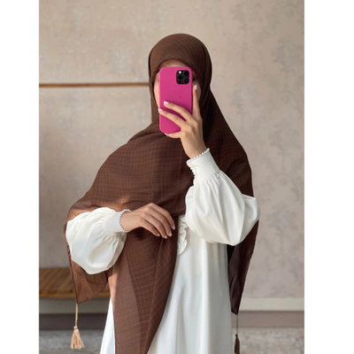 روسری اقتصادی قهوه ای 2