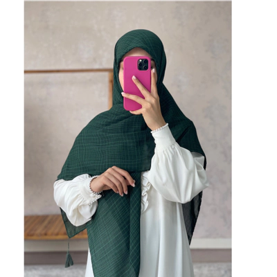 روسری اقتصادی سبز زمردی 3