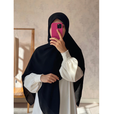 روسری نخ کریشه مشکی