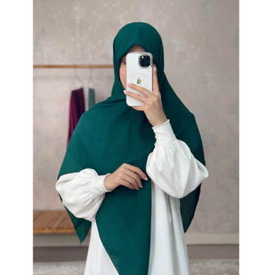 روسری اقتصادی سبز یاقوتی