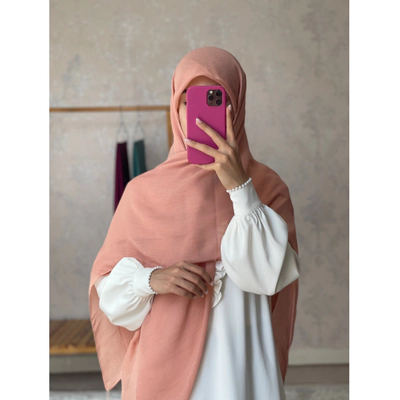 روسری نخی کولردار کالباسی گلبه ای