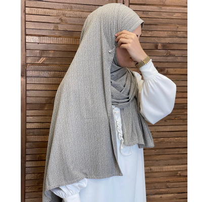 شال کشی نگینی بژ