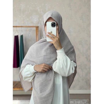 روسری نخی تکرنگطوسی یاسی