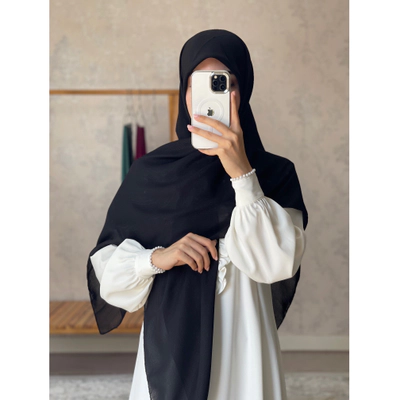 روسری نخ دنیز مشکی
