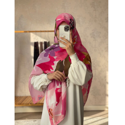 روسری ساغر گل آبرنگ