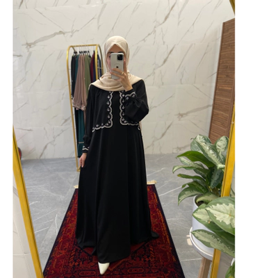 عبای حنا رنگ مشکی