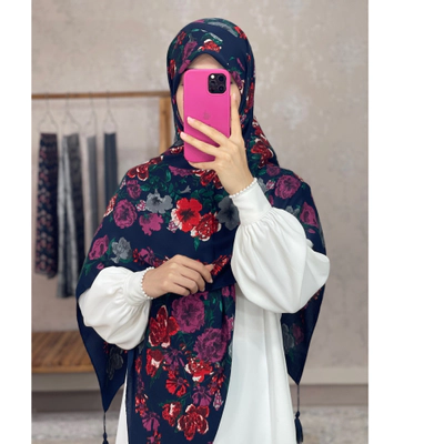 روسری نخ‌پنبه زمستونی ایراد جزیی