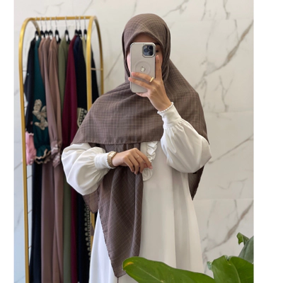 روسری اقتصادی گردویی تیره