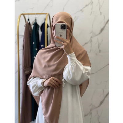روسری نخ دنیز کرم پنککی