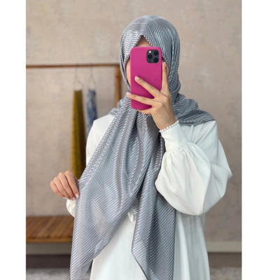 روسری ژان ژان نقره ای