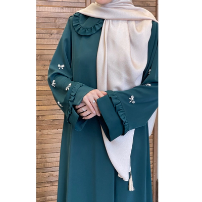 عبای پاپیون سبز زمردی
