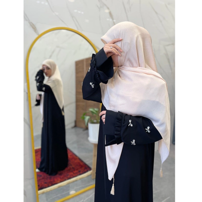 روسری کریستال وارداتی کرم روشن