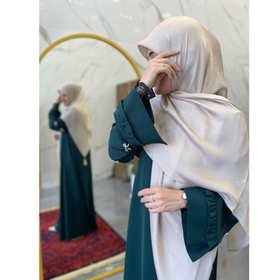 روسری کریستال وارداتی صدفی