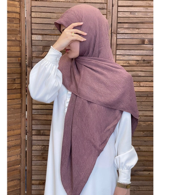 روسری نخی پلیسه ریز پوست پیازی